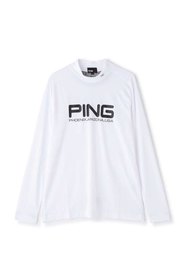 【PING APPAREL】クールコア ストレッチ起毛 長袖ハイネックカットソー ＜PERFORMANCE＞ (MENS)