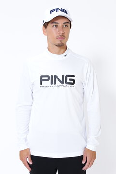 【PING APPAREL】クールコア ストレッチ起毛 長袖ハイネックカットソー  ＜PERFORMANCE＞ (MENS)
