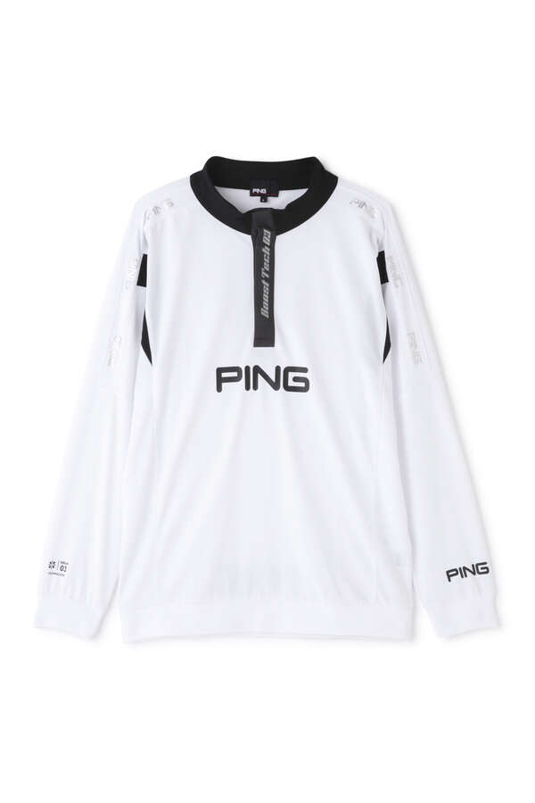 【PING APPAREL】アドエルム ニュージャージ長袖ハーフジップアップシャツ ＜AddElm＞ (MENS)