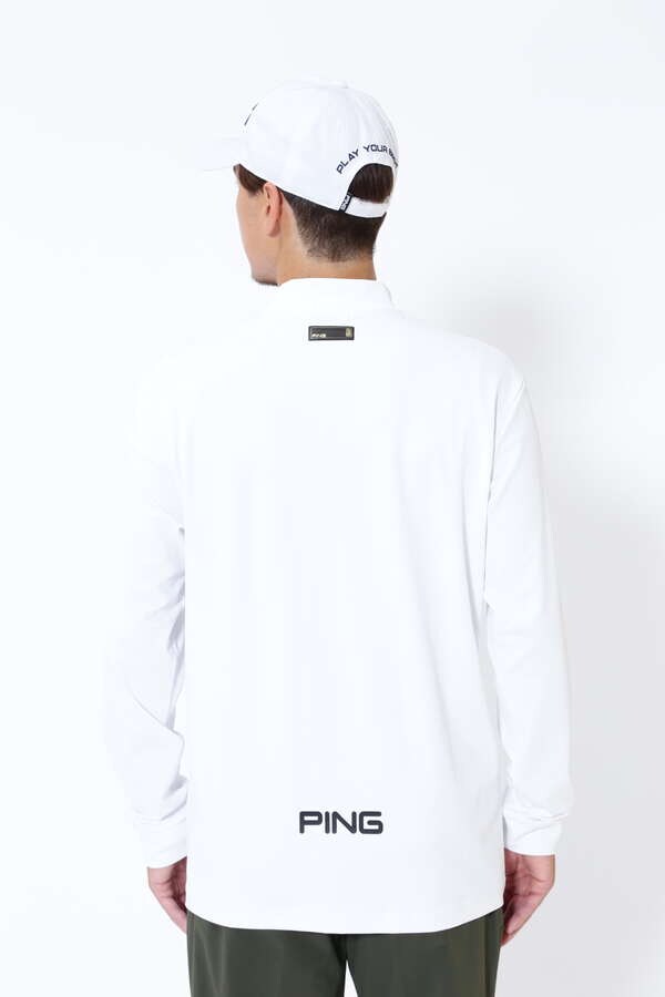 【PING APPAREL】ベアスムース長袖ハイネックカットソー ＜GOLD＞ (MENS)