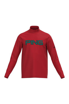 【PING APPAREL】裏起毛ハイテンションピケ長袖ハイネックカットソー ＜NATIVE＞ (MENS)