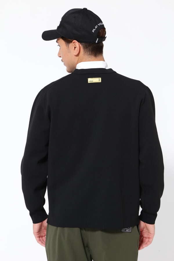 【PING APPAREL】リサイクルポリエステル クルーネックニットプルオーバー ＜GOLD＞ (MENS)