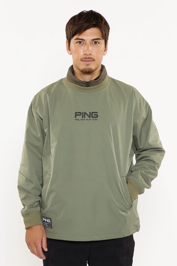 【PING APPAREL】ストレッチ布帛/ダンボールニット ツインレイヤードアウター ＜GOLD＞ (MENS)