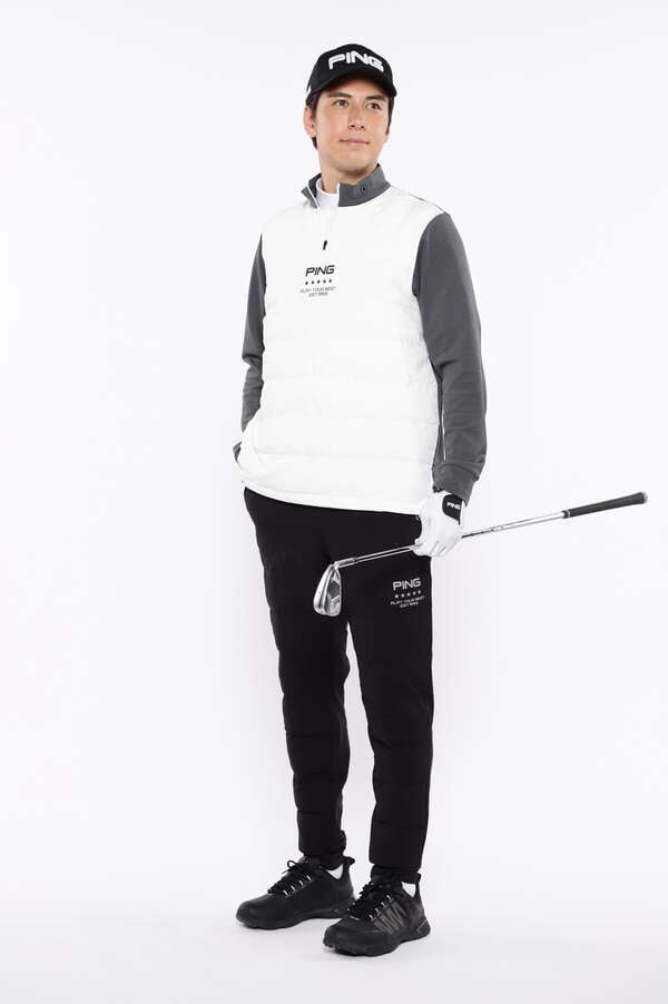 【PING APPAREL】PTTハーフ起毛/全方向ストレッチ杢MIX加工中綿ジョガーパンツ ＜PERFORMANCE＞ (MENS)