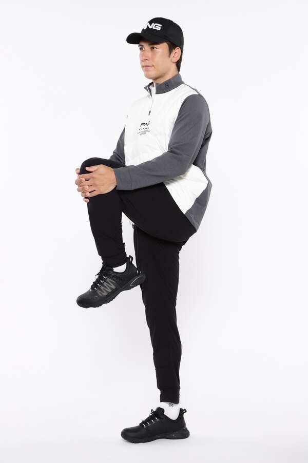 【PING APPAREL】PTTハーフ起毛/全方向ストレッチ杢MIX加工中綿ジョガーパンツ ＜PERFORMANCE＞ (MENS)