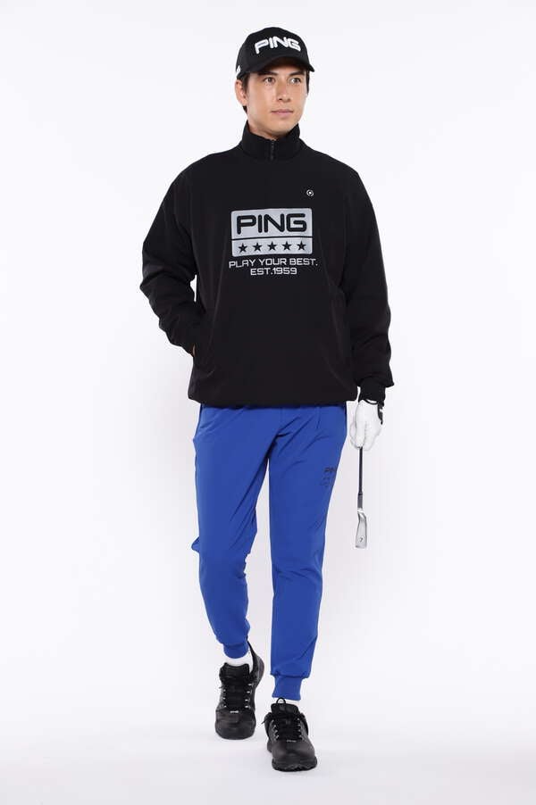 【PING APPAREL】PTTハーフ起毛/全方向ストレッチ杢MIX加工中綿ジョガーパンツ ＜PERFORMANCE＞ (MENS)