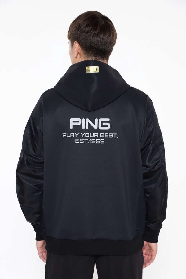 【PING APPAREL】ダンボールニット スウェットフーディープルオーバー ＜GOLD＞ (MENS)