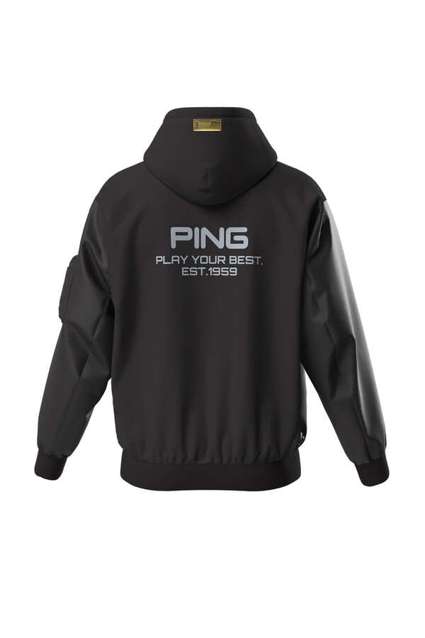 【PING APPAREL】ダンボールニット スウェットフーディープルオーバー ＜GOLD＞ (MENS)