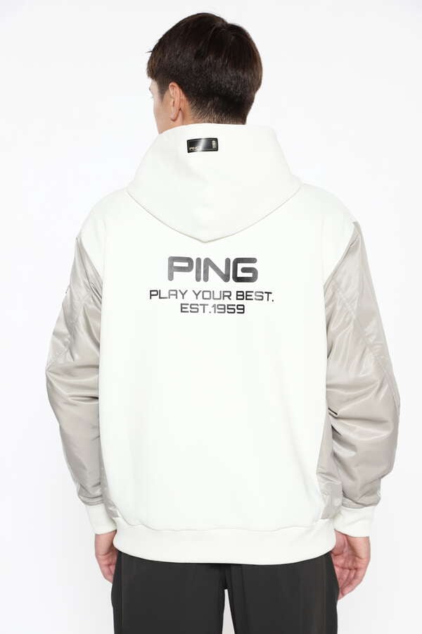 【PING APPAREL】ダンボールニット スウェットフーディープルオーバー ＜GOLD＞ (MENS)