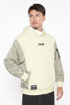 【PING APPAREL】ダンボールニット スウェットフーディープルオーバー ＜GOLD＞ (MENS)