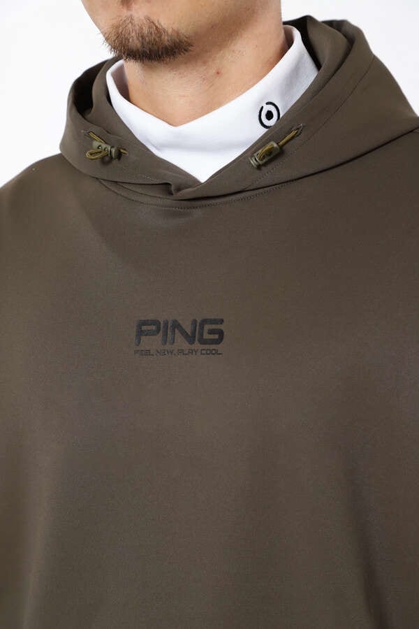 【PING APPAREL】ダンボールニット スウェットフーディープルオーバー ＜GOLD＞ (MENS)