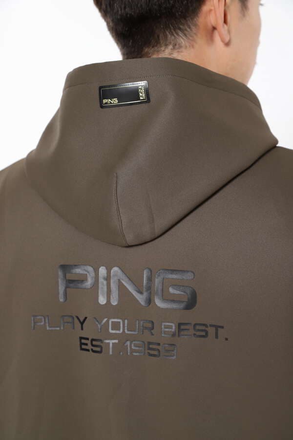 【PING APPAREL】ダンボールニット スウェットフーディープルオーバー ＜GOLD＞ (MENS)