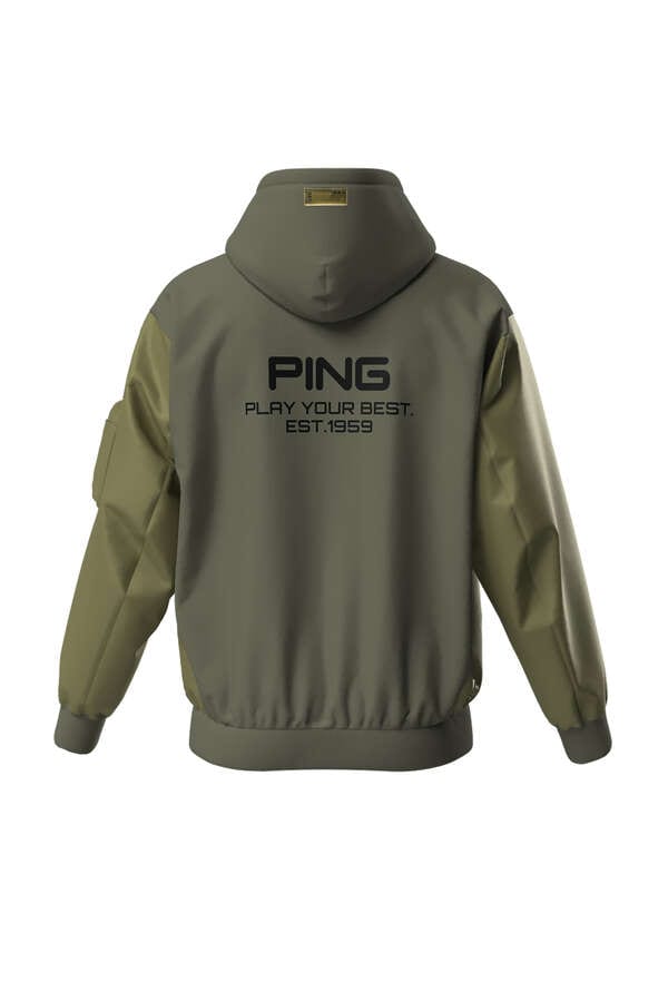 【PING APPAREL】ダンボールニット スウェットフーディープルオーバー ＜GOLD＞ (MENS)