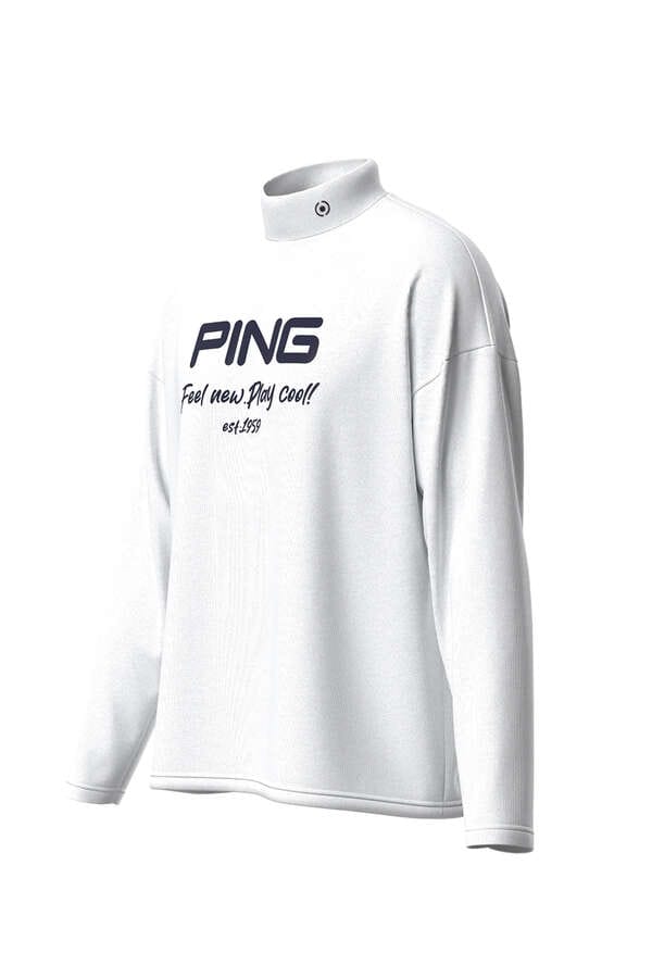 【PING APPAREL】起毛フリース長袖ハイネックカットソー ＜NATIVE＞ (MENS)