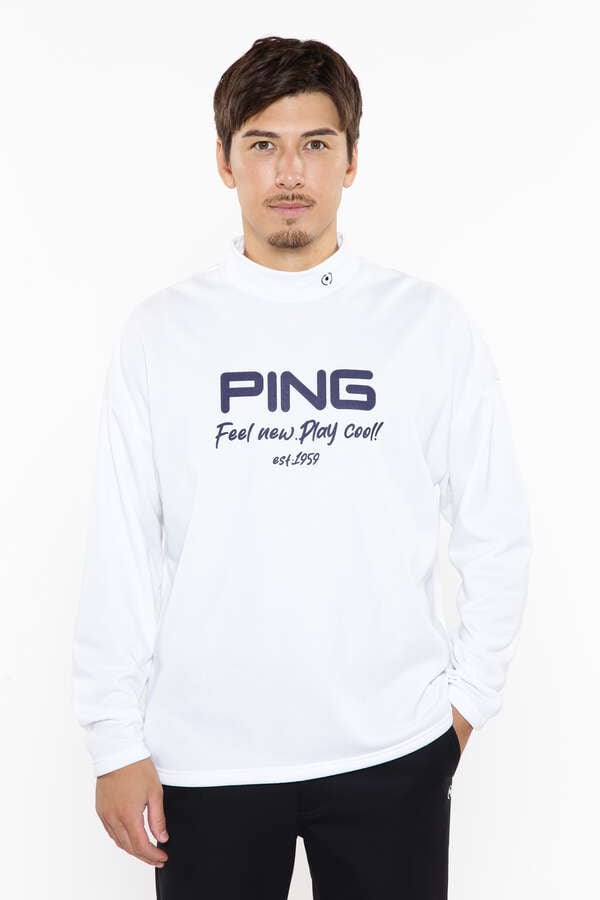 【PING APPAREL】起毛フリース長袖ハイネックカットソー ＜NATIVE＞ (MENS)