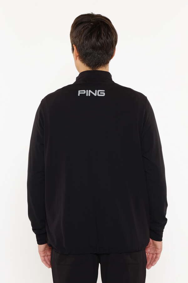 【PING APPAREL】PTTハーフ起毛/全方向ストレッチ杢MIX加工中綿ハイネックカットソー ＜PERFORMANCE＞ (MENS)