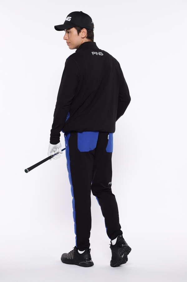 【PING APPAREL】PTTハーフ起毛/全方向ストレッチ杢MIX加工中綿ハイネックカットソー ＜PERFORMANCE＞ (MENS)