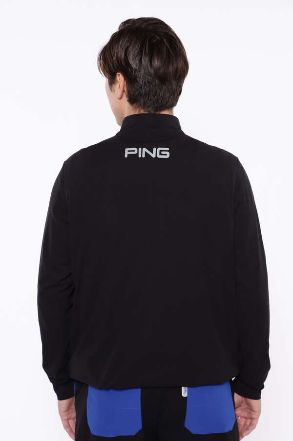 【PING APPAREL】PTTハーフ起毛/全方向ストレッチ杢MIX加工中綿ハイネックカットソー ＜PERFORMANCE＞ (MENS)