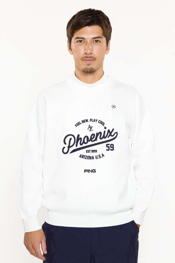 【PING APPAREL】クルーネックニットプルオーバー ＜NATIVE＞ (MENS)