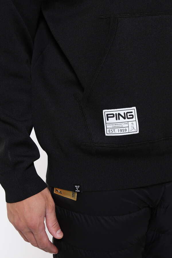 【PING APPAREL】リサイクルペット ニットフーディー ＜GOLD＞ (MENS)