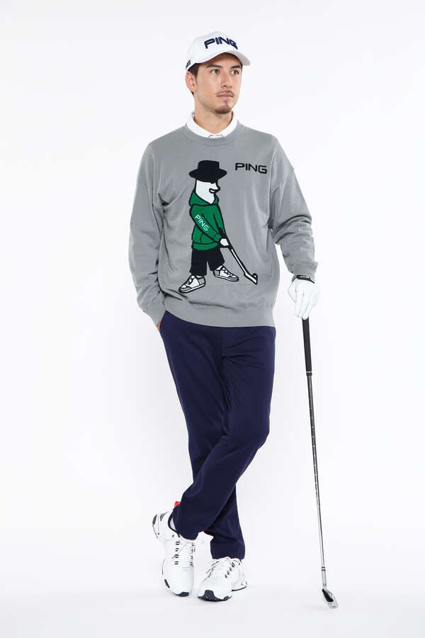 【PING APPAREL】Mr.PINGジャガードクルーネックニットプルオーバー ＜NATIVE＞ (MENS)