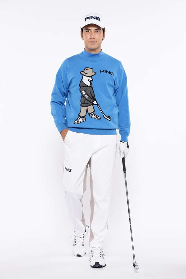 【PING APPAREL】Mr.PINGジャガードクルーネックニットプルオーバー ＜NATIVE＞ (MENS)