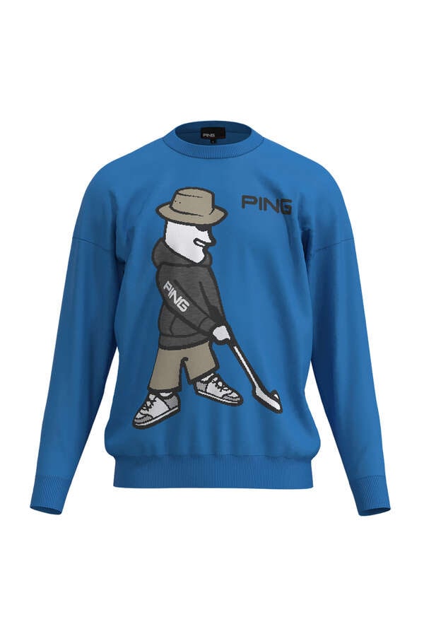 【PING APPAREL】Mr.PINGジャガードクルーネックニットプルオーバー ＜NATIVE＞ (MENS)