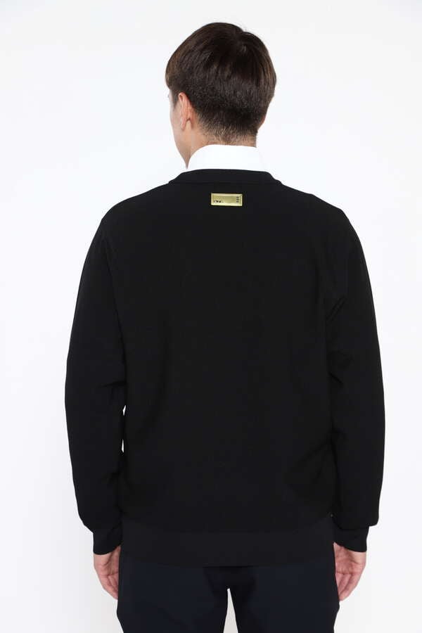 【PING APPAREL】エンボス+ラバープリント クルーネックニット ＜GOLD＞ (MENS)