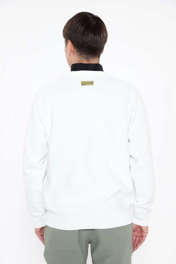 【PING APPAREL】エンボス+ラバープリント クルーネックニット ＜GOLD＞ (MENS)