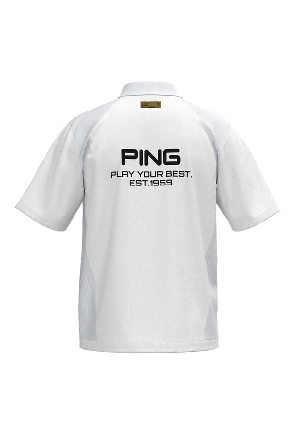 【PING APPAREL】半袖ポロニット ＜GOLD＞ (MENS)