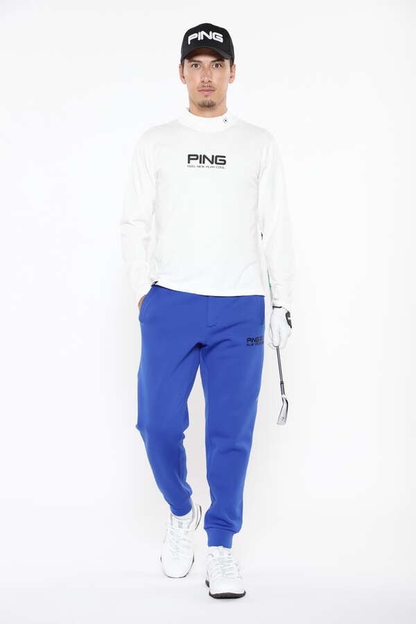 【PING APPAREL】ロゴプリント長袖ハイネックニット ＜PERFORMANCE＞ (MENS)