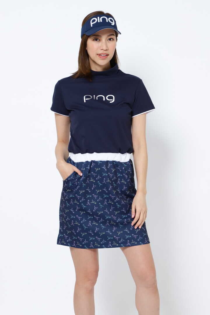 ピン】【PING APPAREL】モックネックワンピース (LADIES)