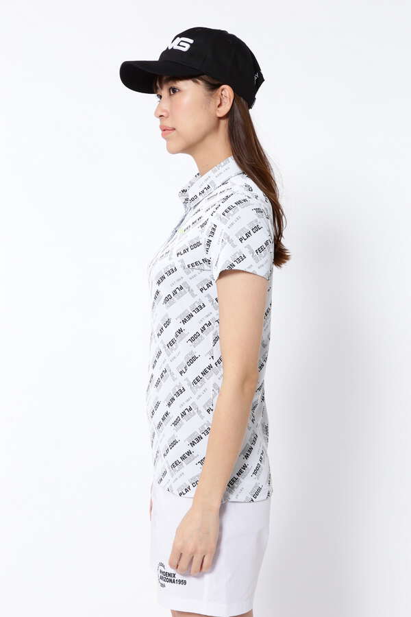 PING APPAREL】バイアスロゴジャガード半袖ポロシャツ ＜PERFORMANCE＞ (LADIES)（6223160300） PING  ピン 【公式】通販