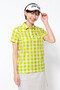 【PING APPAREL】ギンガムチェックプリント 半袖ポロシャツ ＜PRODUCT ADDITION＞ (LADIES)