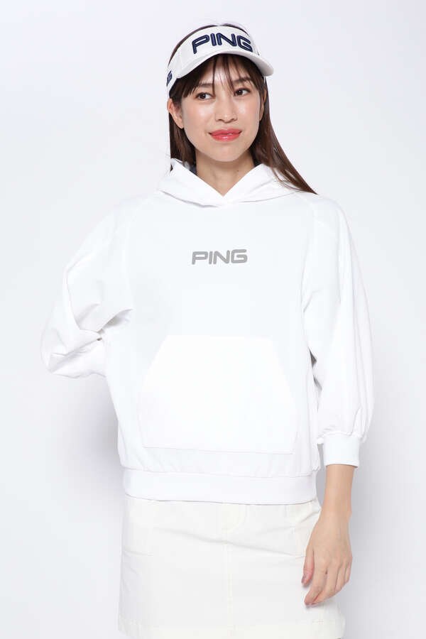 PING APPAREL】リサイクルNEOメッシュプルオーバーフーディー ＜GOLD