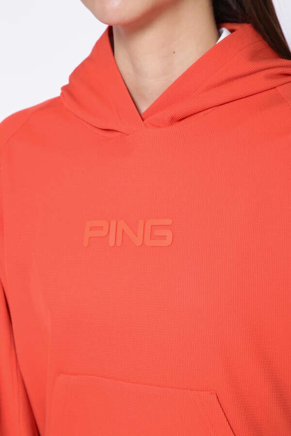 PING APPAREL】リサイクルNEOメッシュプルオーバーフーディー ＜GOLD