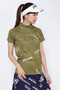 【PING APPAREL】カモフラージュ柄 半袖ジャガードハイネックカットソー ＜NATIVE＞ (LADIES)