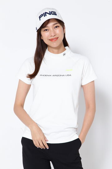 【PING APPAREL】クールシルバーベアカノコ半袖ハイネックカットソー ＜PERFORMANCE＞ (LADIES)