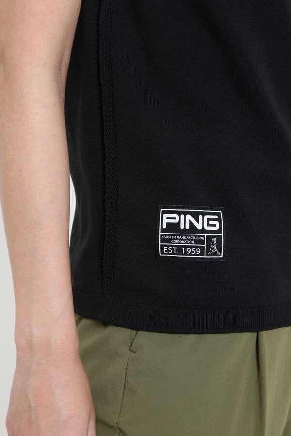 PING APPAREL】ホールガーメントニットポロシャツ ＜GOLD＞ (LADIES