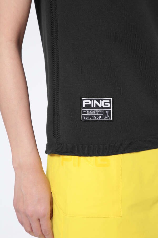 PING APPAREL】ホールガーメントニットポロシャツ ＜GOLD＞ (LADIES