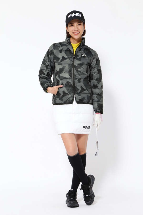 【PING APPAREL】 Arizona rock camo柄ストレッチラミネート中綿ブルゾン＜PERFORMANCE＞(LADIES)