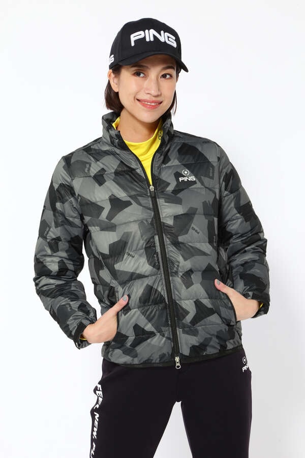 【PING APPAREL】 Arizona rock camo柄ストレッチラミネート中綿ブルゾン＜PERFORMANCE＞(LADIES)