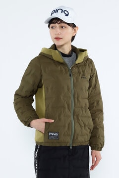 【PING APPAREL】全方向ストレッチ 2重織中綿フーディブルゾン ＜GOLD＞ (LADIES)