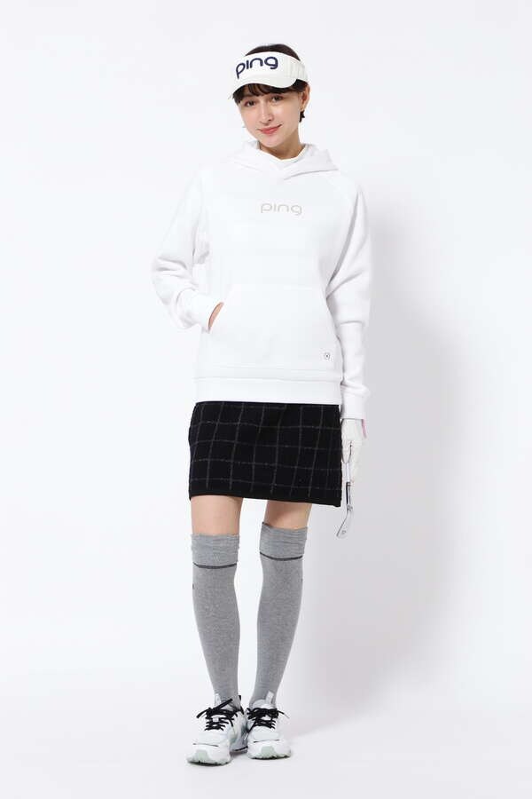 【PING APPAREL】ブークレチェック柄 ジャカードニットスカート ＜NATIVE＞ (LADIES)