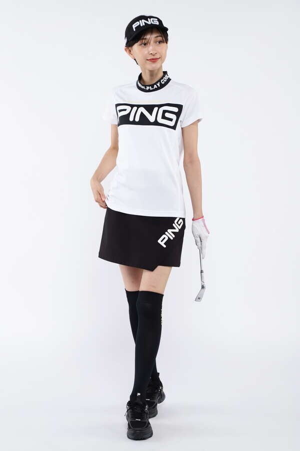 【PING APPAREL】4WAYストレッチナイロン撥水アシンメトリーヘムスカート ＜PERFORMANCE＞ (LADIES)