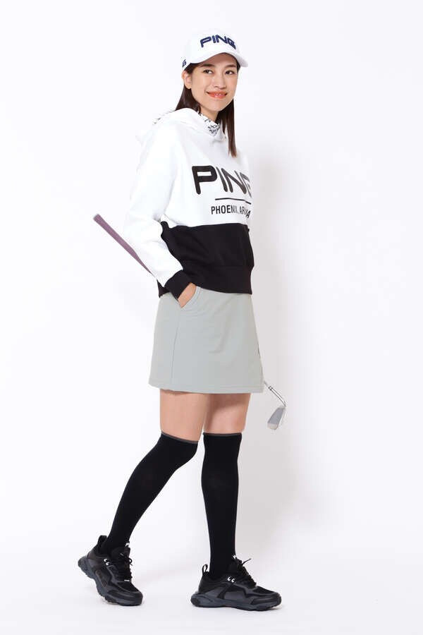 【PING APPAREL】4WAYストレッチナイロン撥水アシンメトリーヘムスカート ＜PERFORMANCE＞ (LADIES)