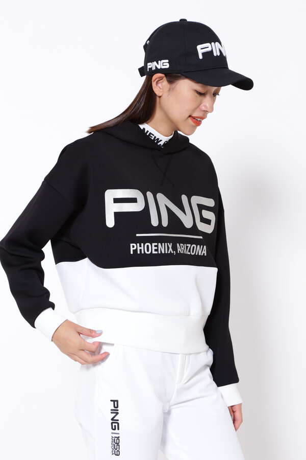 【PING APPAREL】ベアダンボールニットフーディプルオーバー ＜PERFORMANCE＞ (LADIES)