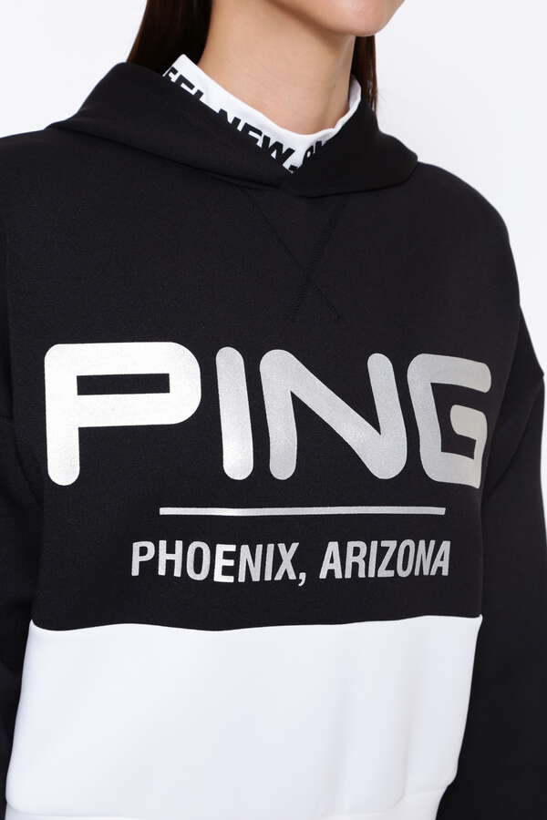 PING APPAREL】ベアダンボールニットフーディプルオーバー