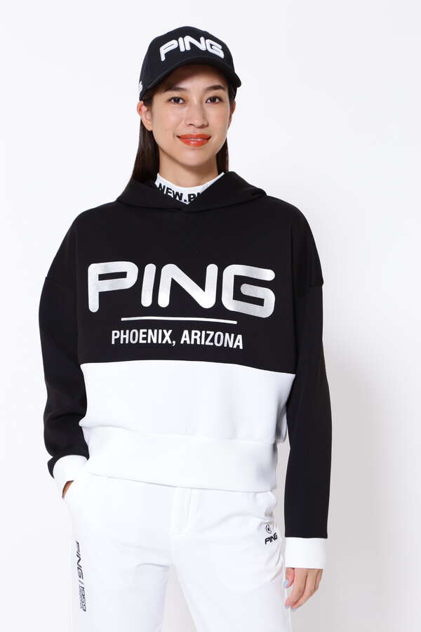 【PING APPAREL】ベアダンボールニットフーディプルオーバー ＜PERFORMANCE＞ (LADIES)