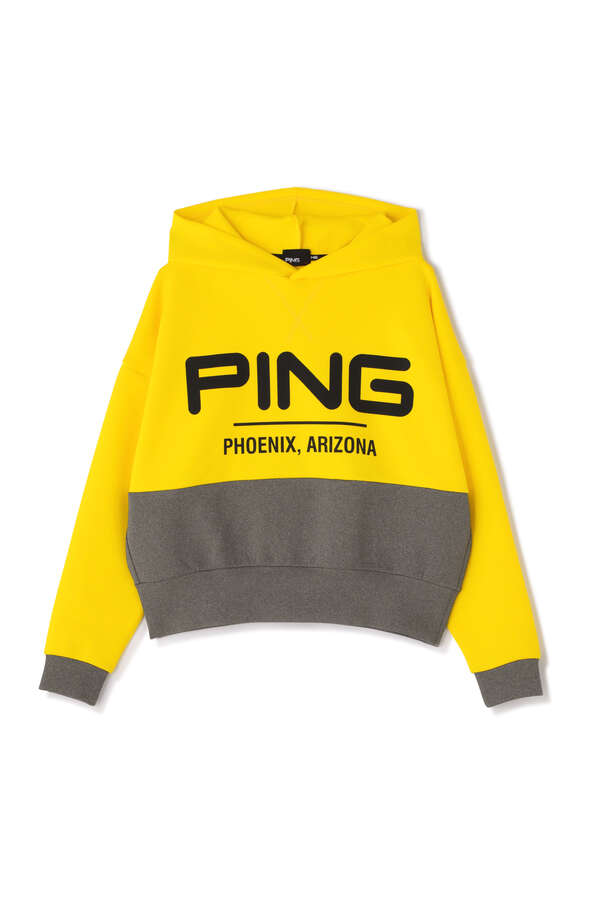 PING APPAREL】ベアダンボールニットフーディプルオーバー